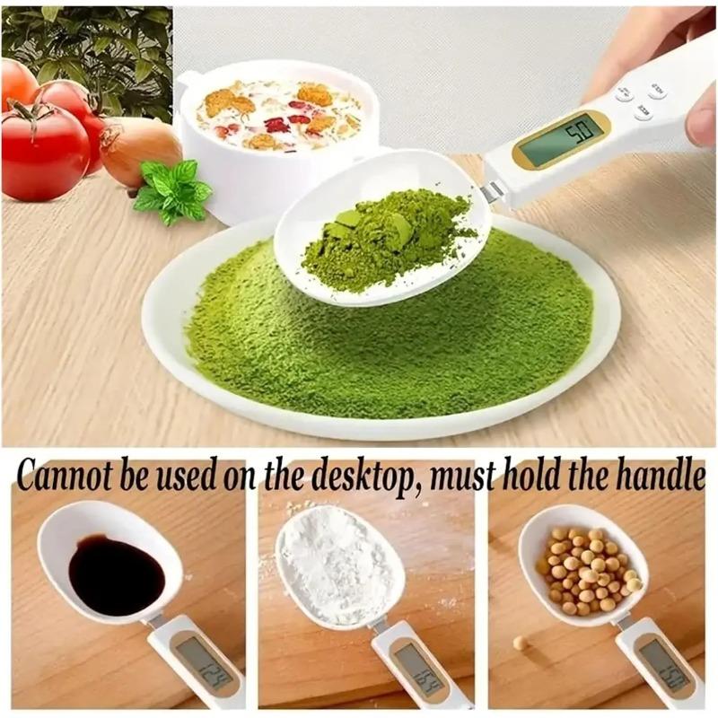Kitchen Weighing Spoon Scale Electronic Measuring Tool LCD Digital Adjustable for Coffee Food Flour Powder Baking Tool