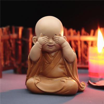 Statue Figurine Meditates Sculpt Decor Resin Ornaments Little for Housewarming Gifts Decorative