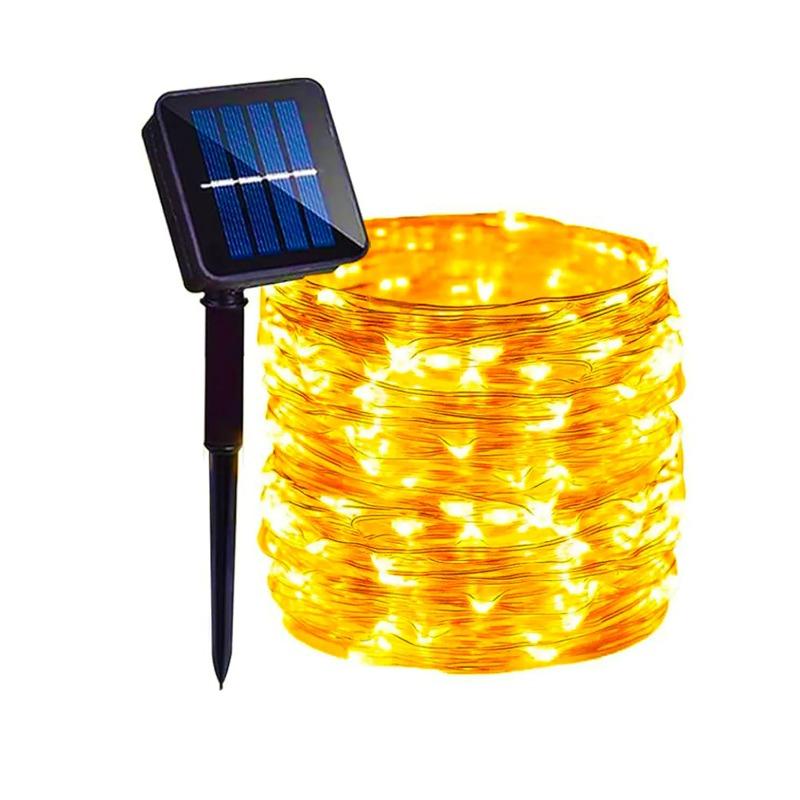 

300 LED Solar Light Outdoor Lamp String Lights For Holiday Christmas Party Waterproof Fairy Lights Garden Garland Copper 7M50LED Warm White