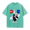 Anime Jujutsu Kaisen Gojo Satoru Graphic T Shirt Men Women Clothing Casual Loose Tshirt Washed Cotton T-shirt Harajuku Male Tops
