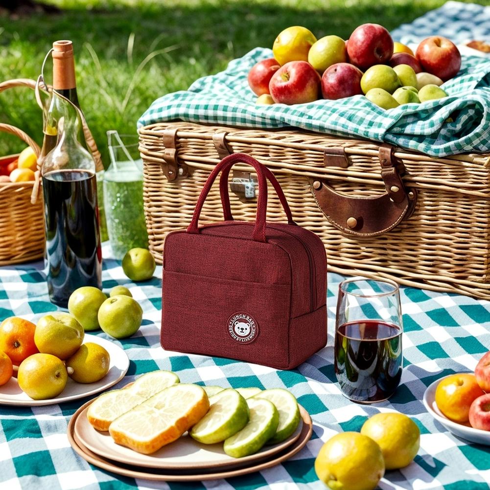 Insulated Lunch Bag Insulation Bento Pack Aluminum Foil Rice Bag Meal Pack Ice Pack Student Bento Lunch Handbag Insulation