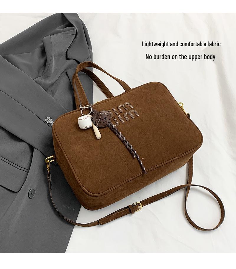 Damen Retro High-End Umhängetasche - Vielseitige kleine quadratische Tasche für Arbeit, Pendeln, Reisen und mehr.