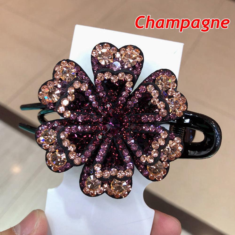 2026 New Hot Crystal Hairpin Women Hairclip Top Side Clip Rhinestones Duckbill Clip Hair Jewelry Wedding Girl Hair Styling Tools