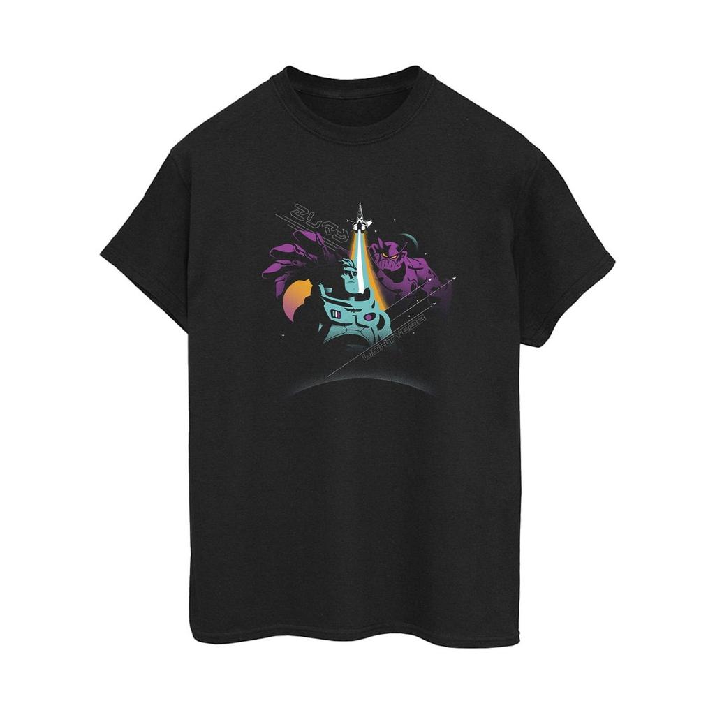 Disney Womens/Ladies Lightyear Zurg In Space Cotton Boyfriend T-Shirt