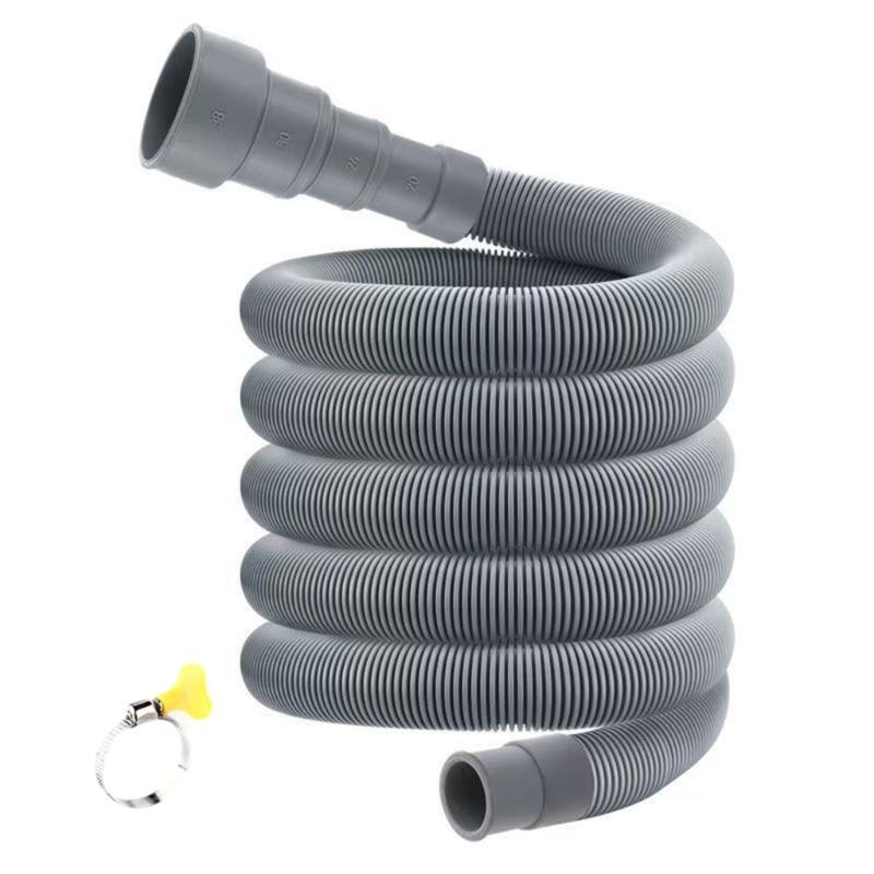 Flexible Extended Drainage Pipe Reinforced Anti Leak Designs Extension Drain Hose For Automatic Washing Machines Use