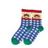 Autumn Women's Socks, Mid-calf Socks, Cartoon Cat Through-pile Socks, Student Socks for Women