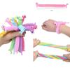 3pcs Funny Unicorn Pull Worm Noodle Fidget Toys Stretch String TPR Rope Anti Stress Toys String Stress Relief Autism Vent Toy