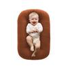 Baby Bassinet Bed Portable Womb Shaped Mattress Removable Washable Cover Infant Sleep Nest Hypoallergenic Microfiber Padding Compact Travel Cot