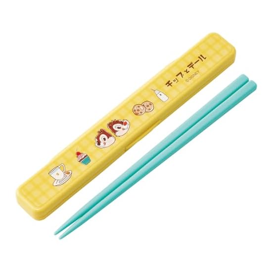 Skater Chopsticks and Chopstick Case Set, Disney Chip 'n Dale, Retro Cafe, 18cm, Antibacterial, For 