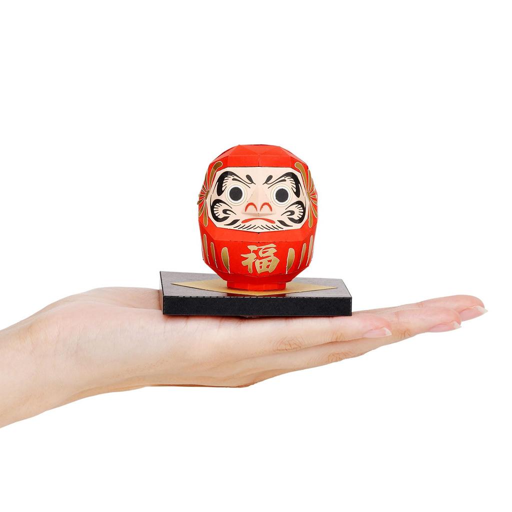 Kawada Paper Nano 360 Daruma x 12 x 17 Wiek 12 i Miniaturowa Lalka Wnętrza z Papieru, Czerwona, PS-18, 0,7 cm, Góra, Zestaw, Zestaw, Projekt, PS-18