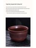 Premium Purple Clay Jianshui Ceramic Tea Wastewater Bowl & Storage Pot Holder