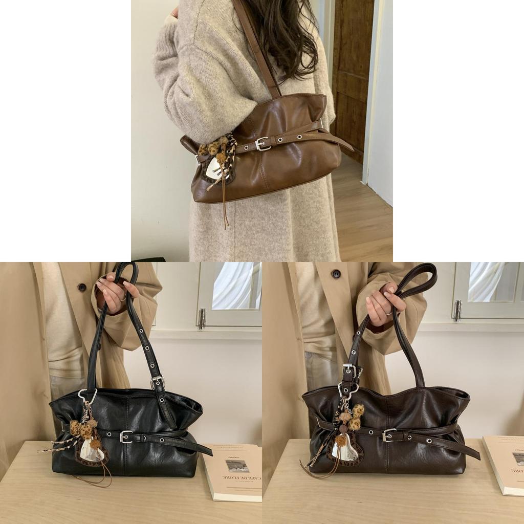 Classic Pu Leather Tote Bag For Women With Zipper Closure And Inner Pouch For Daily Office Use