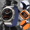 Sport-Nylon-Schlaufenband für Garmin Watch Tactix 7Pro Fenix 7X 6X 7 5 6 Pro 5X Plus 3 3HR Armband für Garmin Band 26mm 22mm Armband