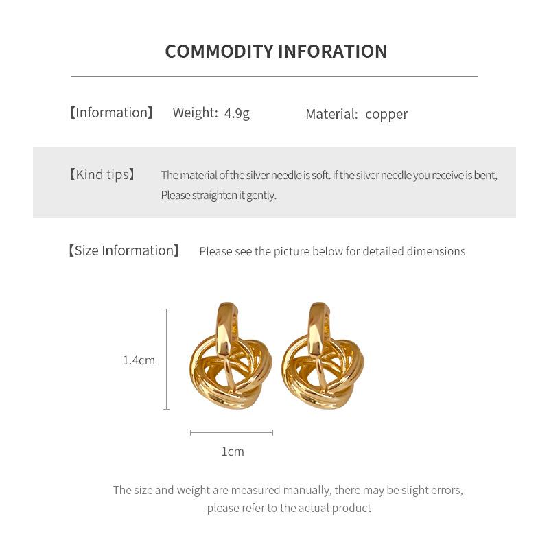 Fashion Geometric Hoop Earrings for Women Hollow Geometric Earrings Buckle Fashionable Daily Wear Party Banquet Jewelry Gifts