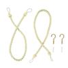 2pcs Curtain Rope Tiebacks +Hook Expansion Tube Drapery Holdbacks 65cm Buckle Holder Home Decor Yellow/Gray/Black/Brown/White