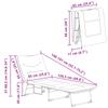 Folding Sun Lounger with Cushion Anthracite