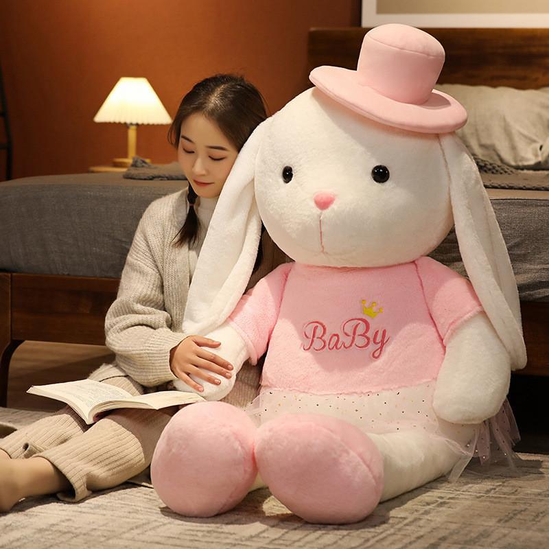 Cute Ballet Dress Rabbit Plush Toy Large Princess Muppet Valentine Day Girl Gift