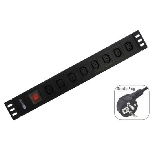 WP WPN-PDU-G05-08, Noir, Noir, 3500 W, Aluminium, 2 M