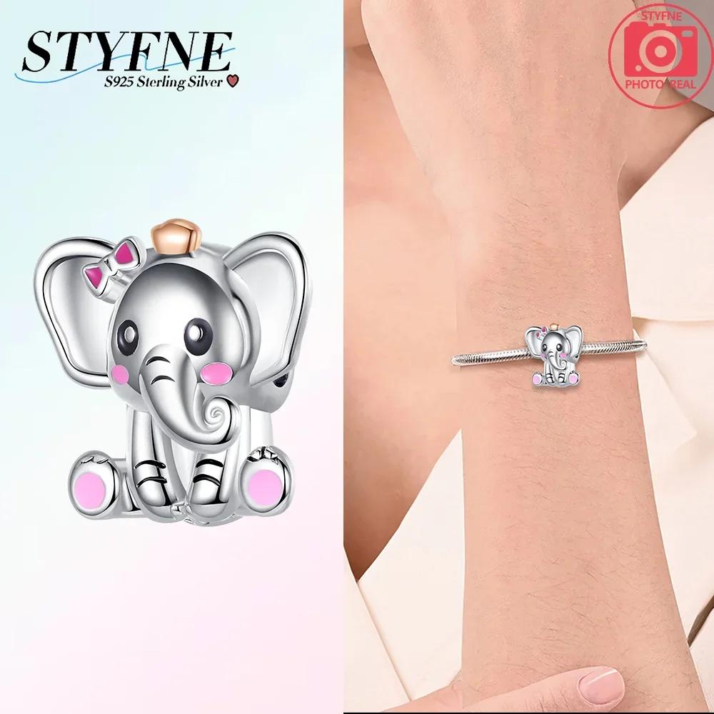Animal Series Copper Elephant Charm Fit Diy Bracelet Necklace Interesting Zoo Souvenirs Diy Gift Jewelry Making