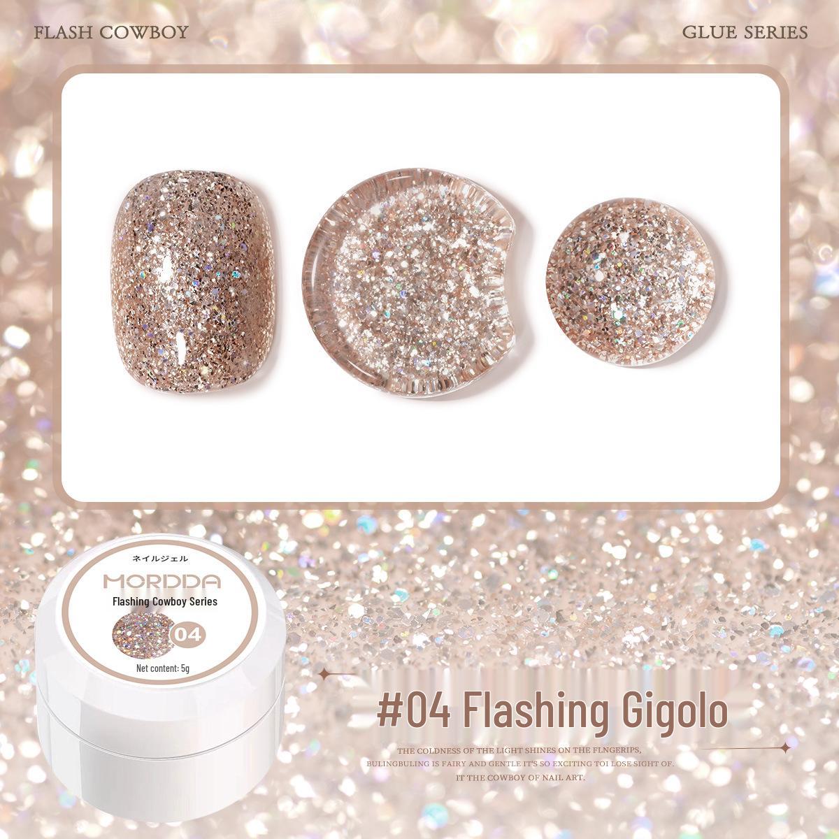 

Xiaoying 2024 Платиновый Глиттер Ковбойский Гель для Ногтей - Супер Блестящий Эксклюзив для Салонов