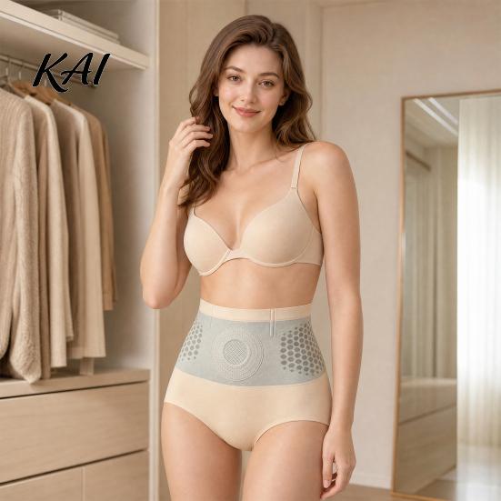 Guaina Modellante Infusa di Berberina Vita Alta Controllo Pancia Mutandine per Donna, Intimo Snellente Cosce Design a Nido d'Ape Senza Cuciture Sollevamento Glutei Body