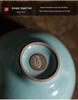 Handmade Ru Kiln Celadon Ceramic Tea Cup for Gongfu Tea Ceremony