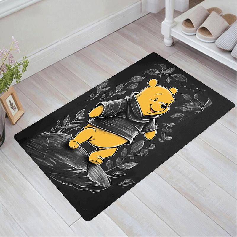 

1pc Winnie The Pooh Pattern Area Rug Soft Flannel Floor Mat for Living Room,Office,Bedroom and Carpet,Sofa Coffee Table Floor Mat 60cm by 90cm