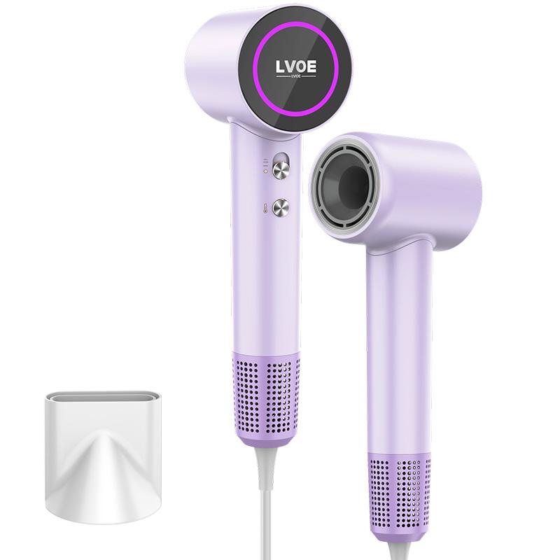 

Высокоскоростной фен 220 В Профессиональный Ионизация 110 000 об/мин Бытовой прибор Контроль температуры Холодный и горячий Быстрый фен EU