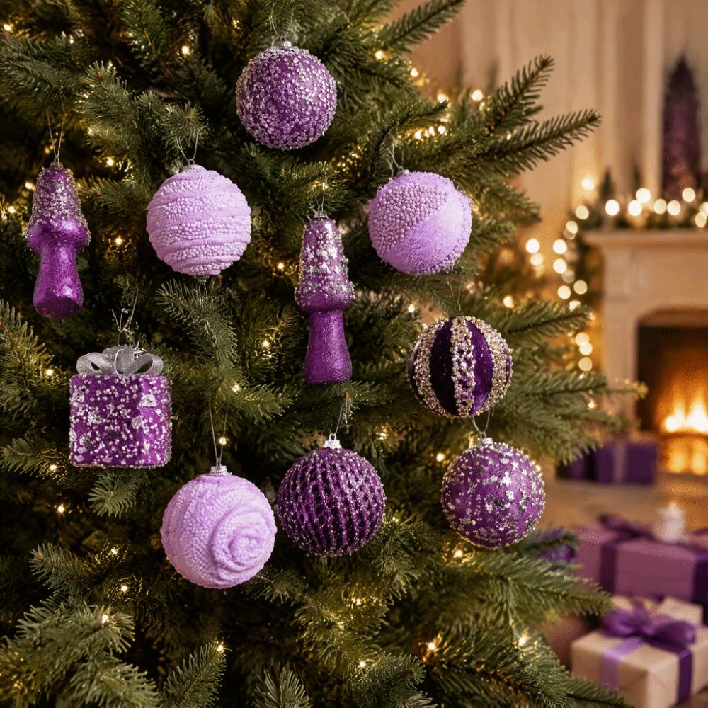 Foam Material Christmas Tree Ornaments Plastic Material Christmas Decorations New Year Gift
