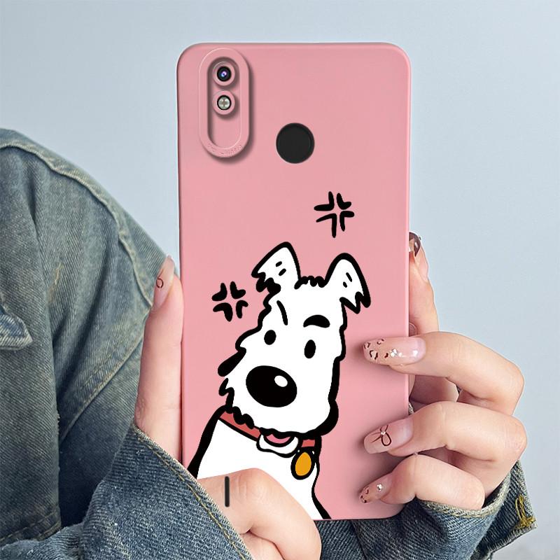 For Tecno Spark 4 Lite / Pop 3 Plus Phone Case Cover KC8S Soft Silicone Sweet Painted Cartoon Funda Lovely Printed Coque Casing