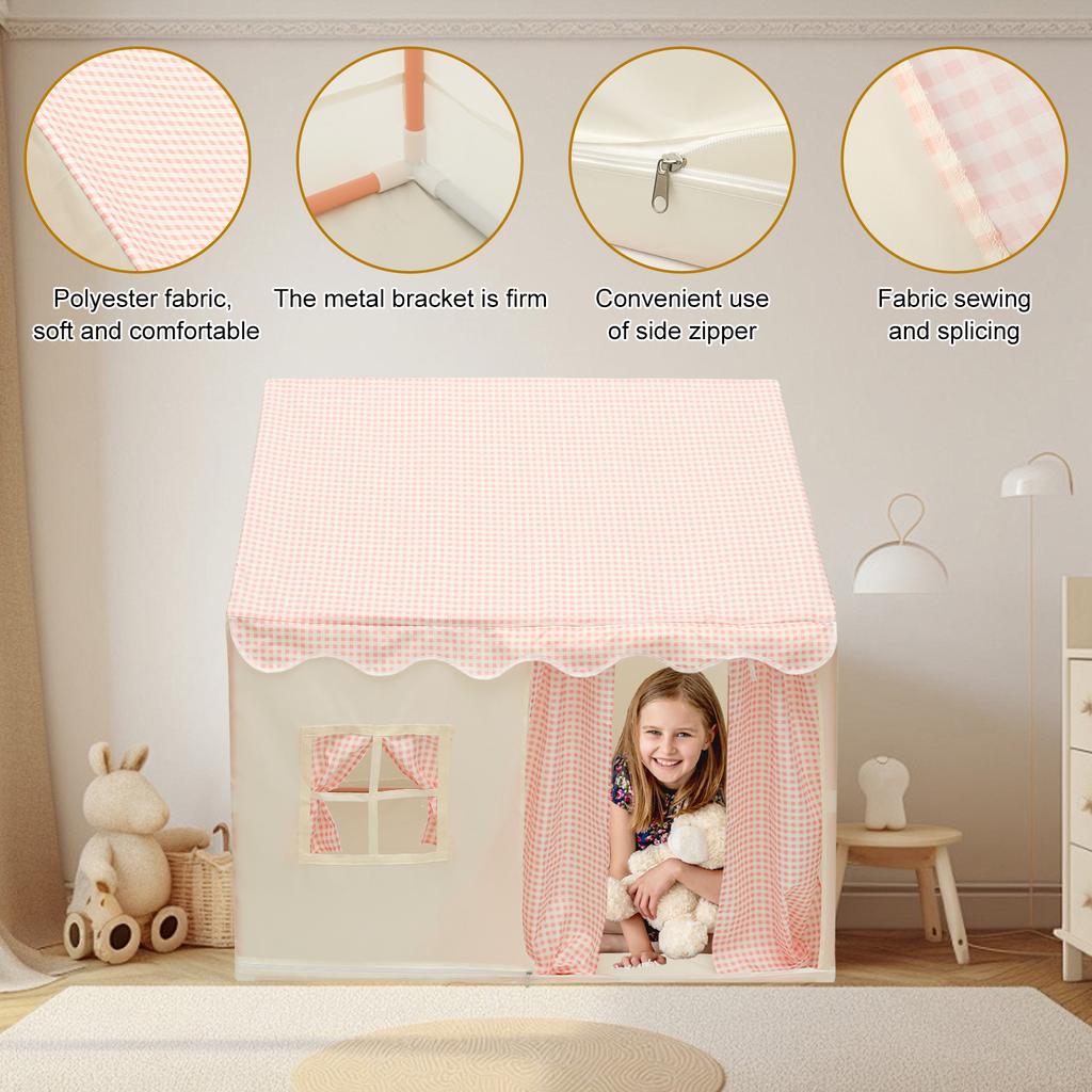 Polyester Kids Tent Spacious Kids Playhouse Comfortable Toddler Play Tent Easy to Assemble Toddler Playhouse for Home Indoor