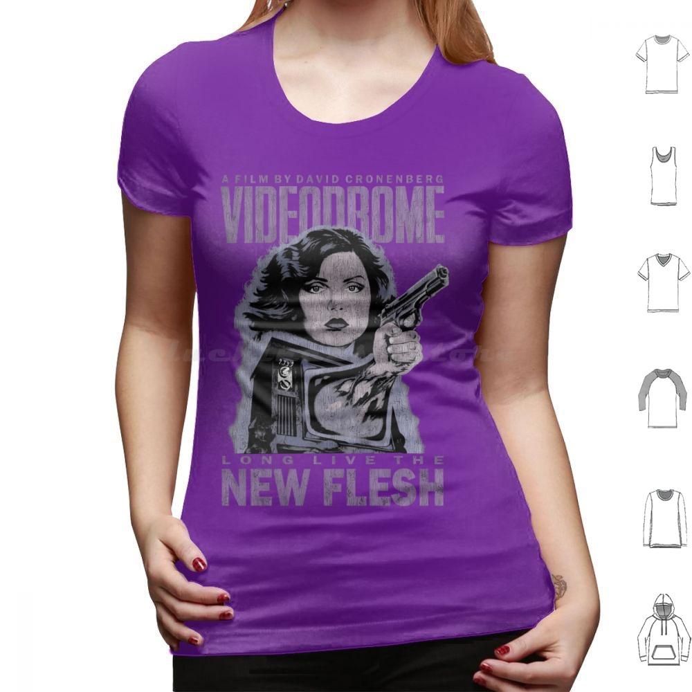 Videodrome Long Live The New Flesh T Shirt Men Women Kids 6xl Videodrome Horror David Cronenberg Movie Vhs Cronenberg 80s Sci