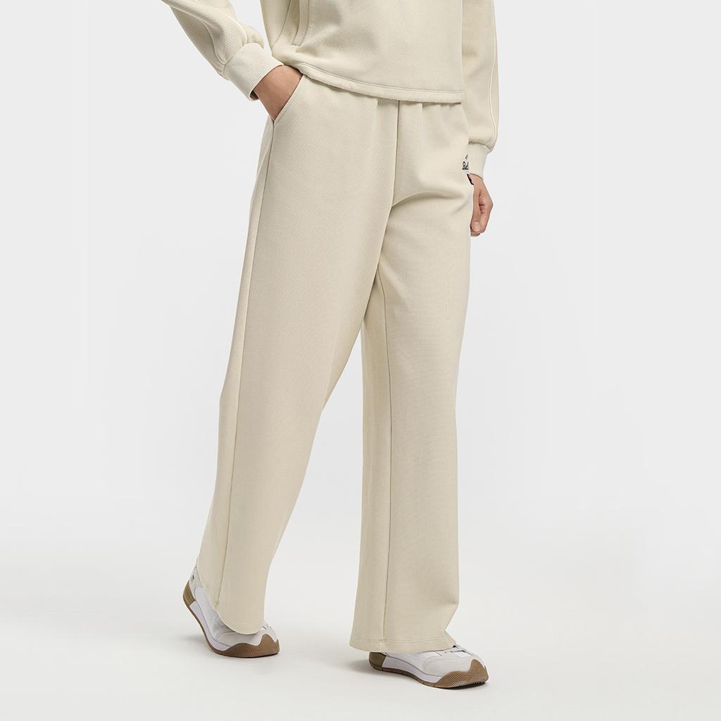 Fila Tennis Fashion Simple Classic Retro Casual Loose Comfortable Knitted Sports Pants Women Bottoms Peach A11W613603FBG