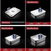 Stainless Steel Deep Rectangular Divided Food Pan