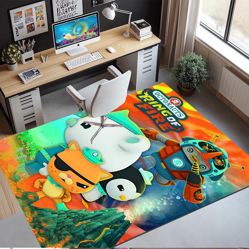 Octonauts Printed Carpet Rug for Office Chair Living Room Bedroom Kitchen Room Decor Gifts