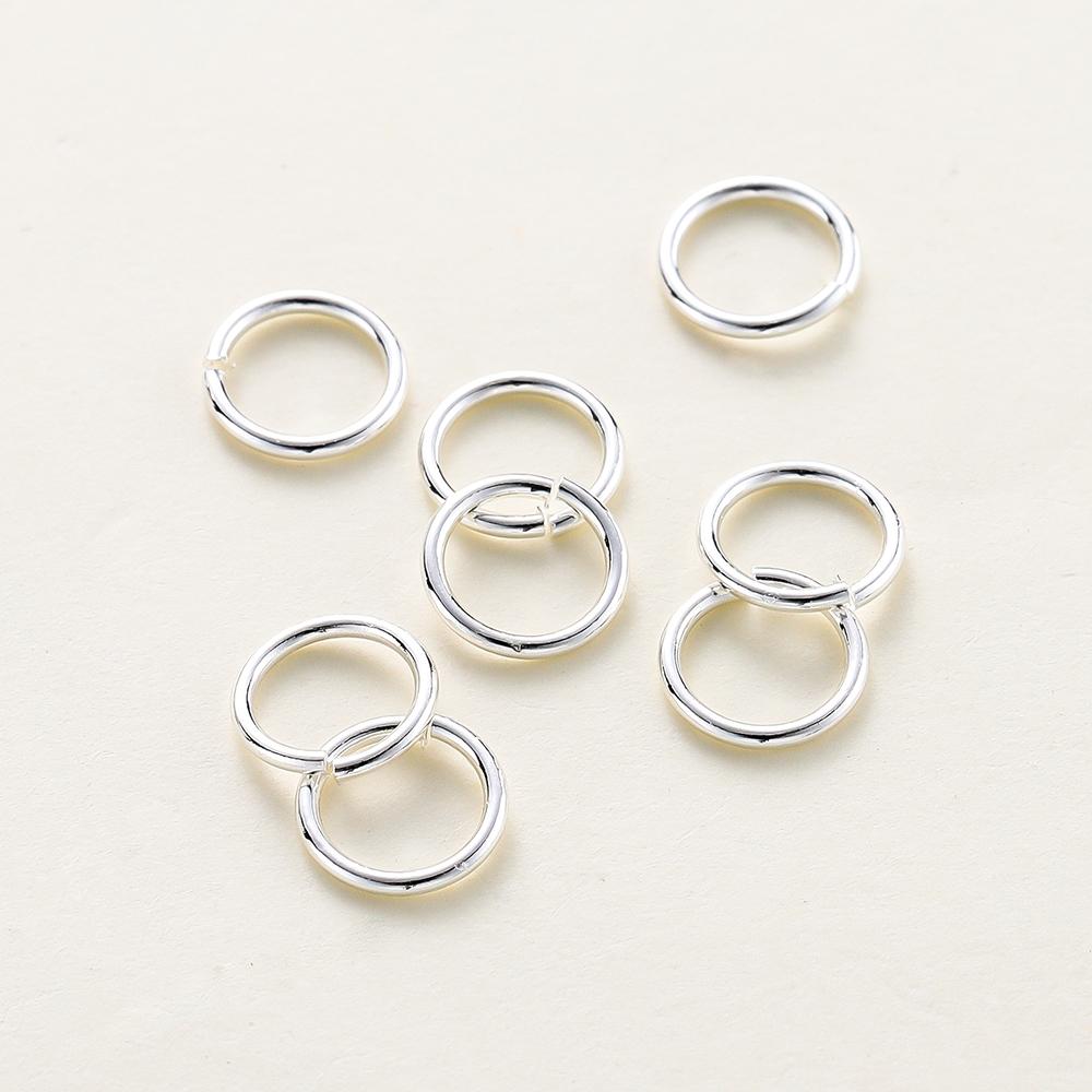 50-200/lot 14K 18K Gold Necklace Open Single Jump Ring Lobster Clasp Connector Split Ring Fitting DIY Jewelry Making Accessories