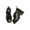 Dr. Martens Leather Fashion Chunky Heel Metal Buckle Casual Shoes Women Shoes Black 31494001
