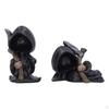 Statue Halloween Figurine Accent Ornaments, Holy Death, Santa Muerte Holding for Festival, Bedroom