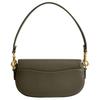 COACH Glove Leather Saddle Bag, Shoulder Bag Small Women's Olive Green CM702-B4ARY