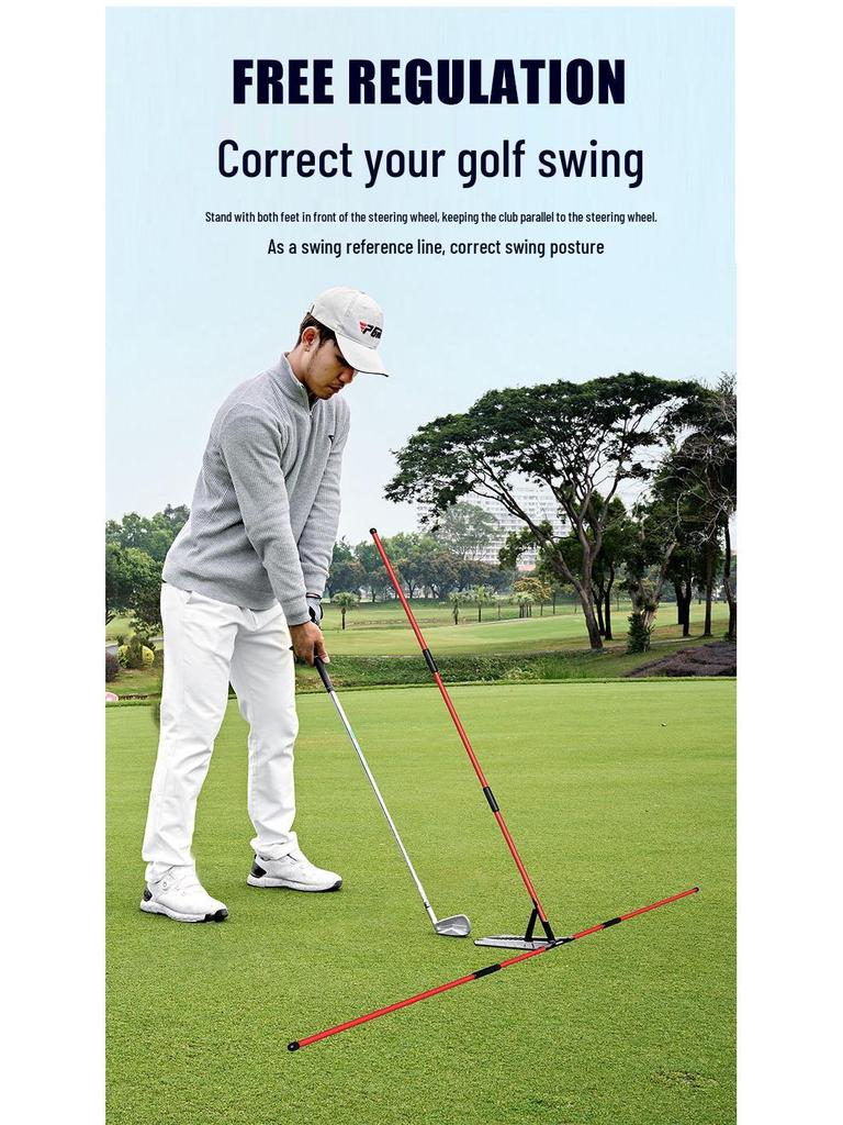 PGM Golf Flat Swing Practice Corrector: Swing Angle & Posture Training