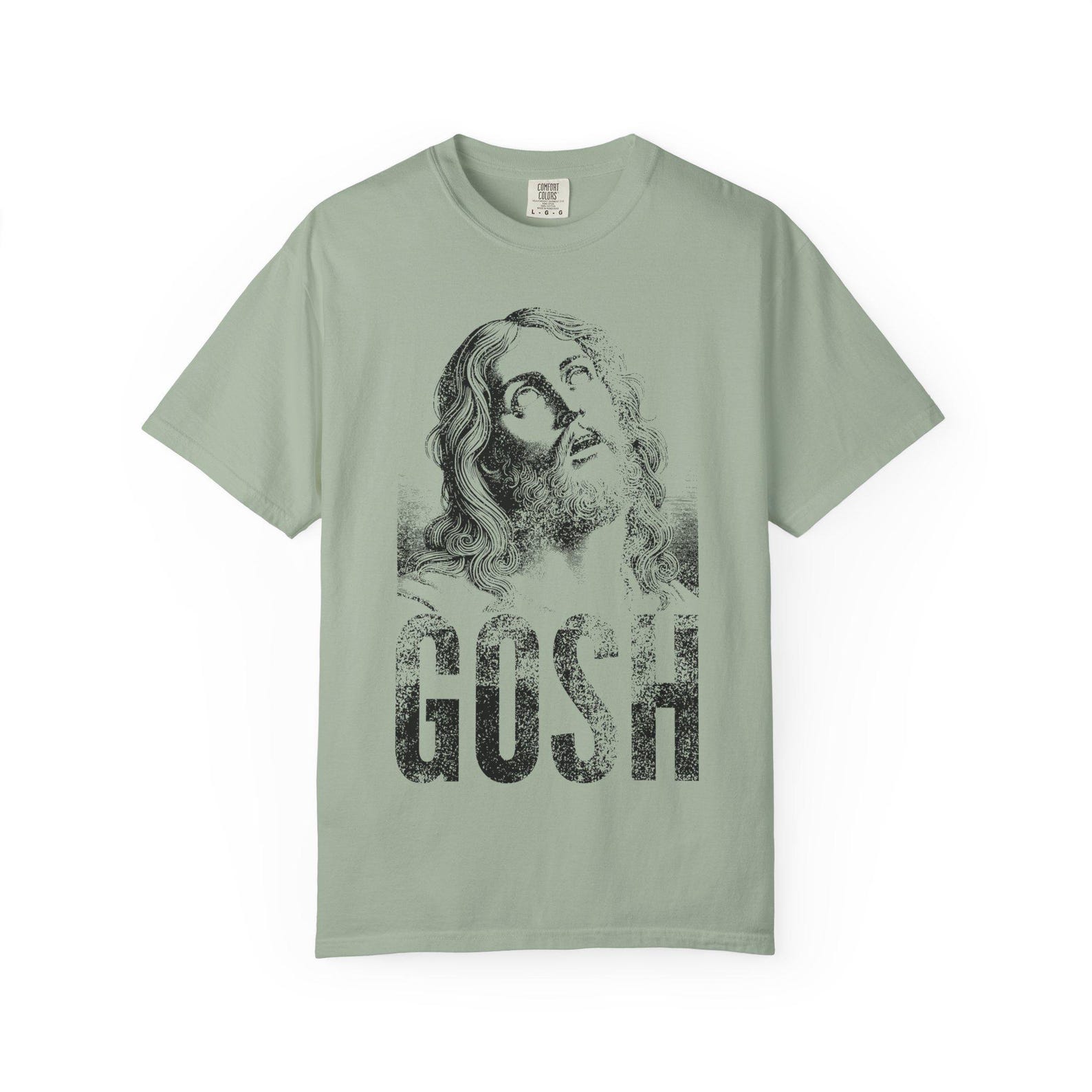 Jesus Illustration GOSH T-shirt | Vintage Religious Graphic Tee S