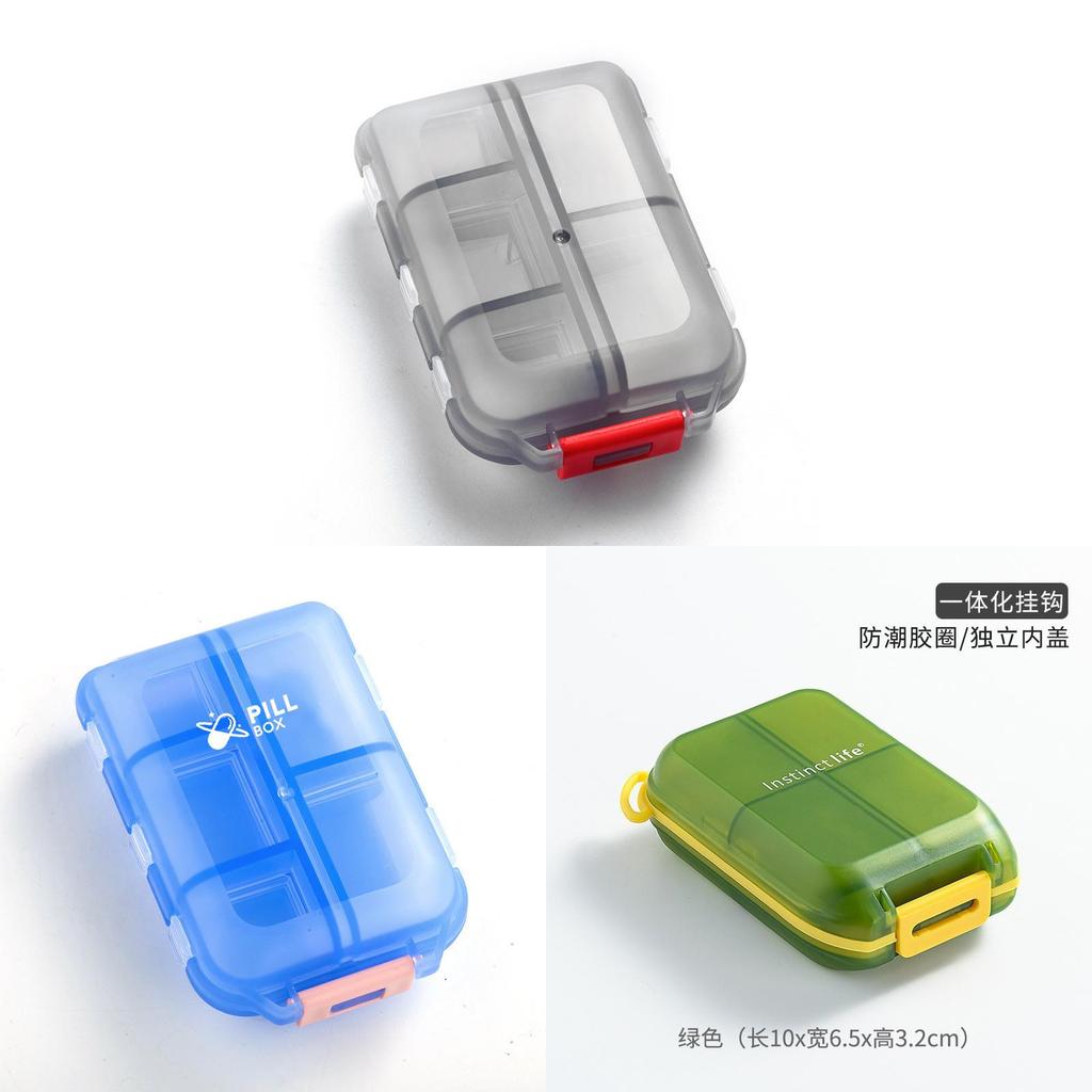 Portable Medication Organizer With Sealed Compartments For Daily Use And Travel
