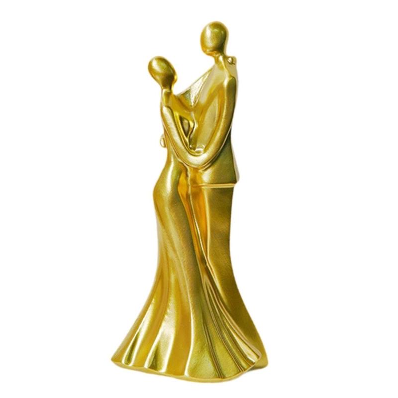 Home Decors Modern Abstract Art Kissings Lover Statue Table Decorations for Dining Room Living Room Office Centerpieces