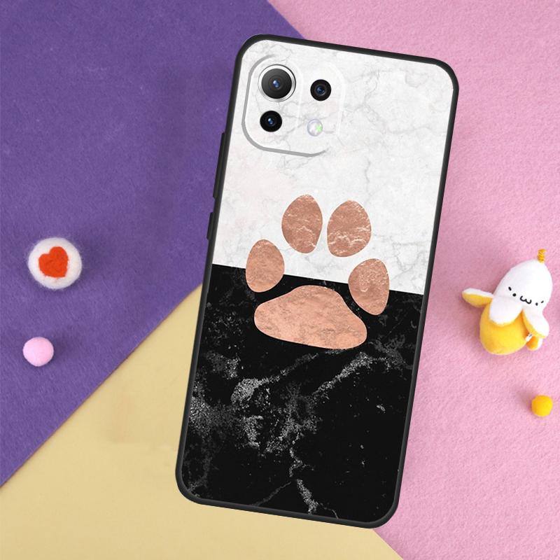 Cat Dog Paw Design Case For Xiaomi 13T 11T 12T 14T Pro 13 14 15 Ultra POCO X7 Pro X3 X5 X6 F5 F6 M6 Pro Cover