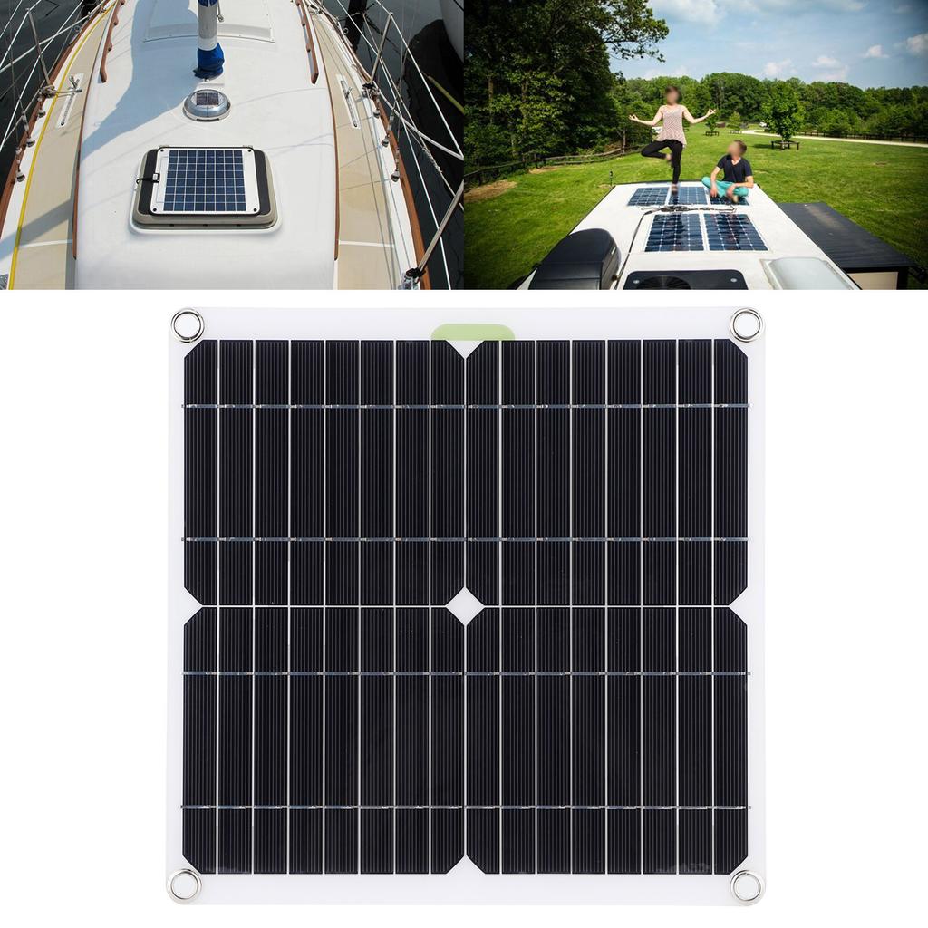 200W Car Solar Panel Charger Kit Portable Universal Phone MP3 Charging for Vehicle RV Yacht