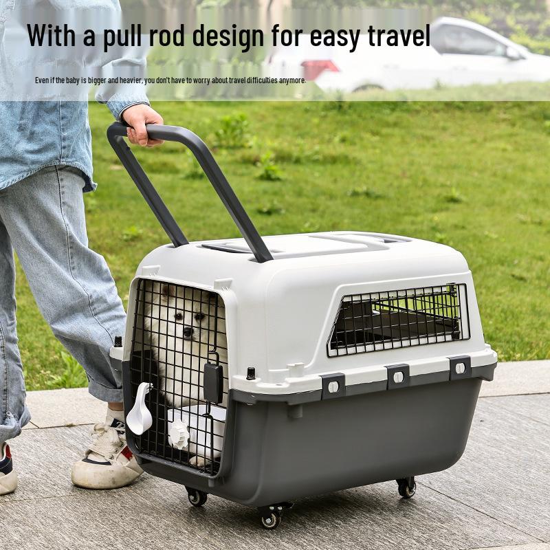 Outdoor Pet Travel Crate: Fence-Style Carrier for Small Dogs & Cats
