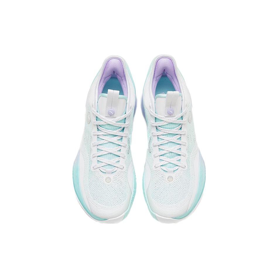 Anta Three-Point Rain 1 Generation Men Basketball Shoes White Green 912321102S-1