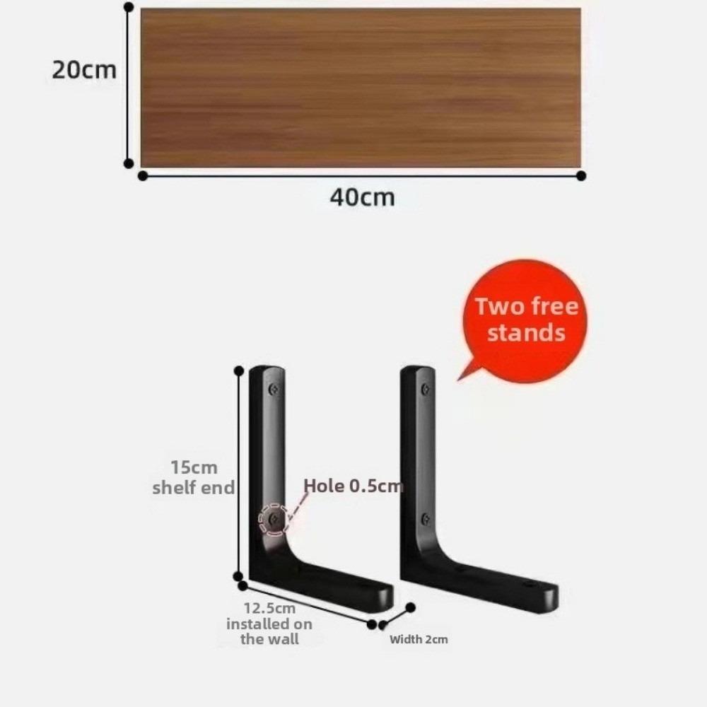 Wall-Mounted Shelf Storage Hanging Extra-thick Wood Wood Board Bracket Easy To Install Space-Saving Storage Rack
