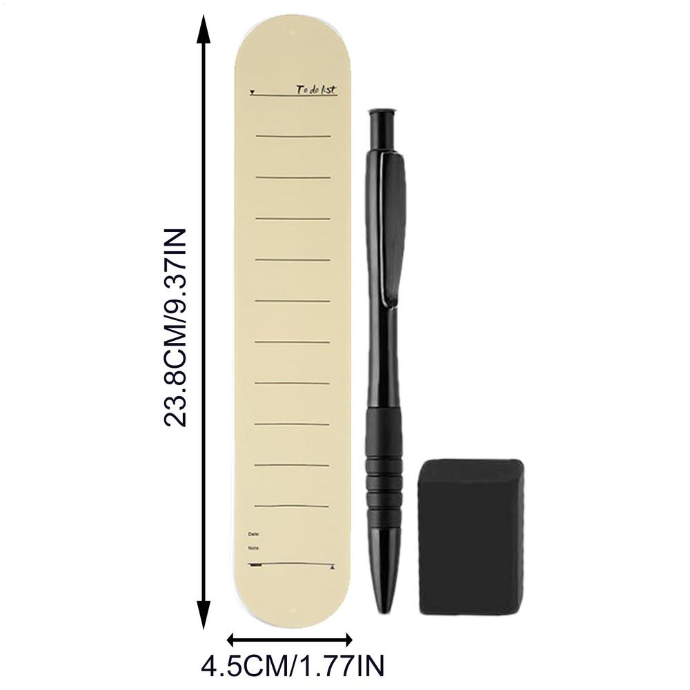 Náramek s poznámkami Připomínací náramek s perem a gumou Opakovaně použitelný silikonový náramek pro plánovač Úkol Práce Připomenutí Fitness