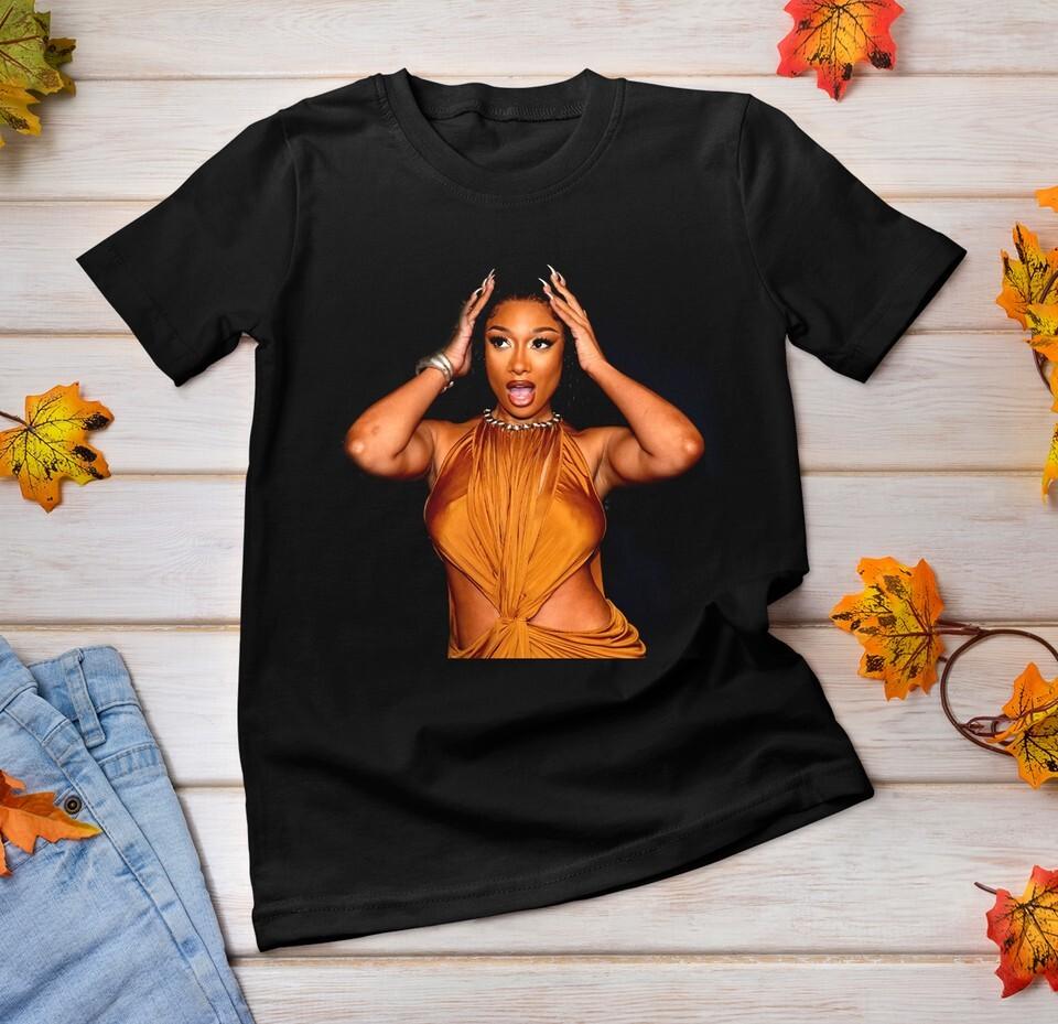 NEW Megan Thee Stallion Classic Shirt Short Sleeve Black All Size Shirt